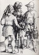 Albrecht Durer Three Peasants in conver-sation oil on canvas